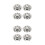 8Pièces Supports À Œufs Acier Inoxydable Épurés Usage Maison 7