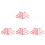 4Pièces Règle Rose Silicone Multifonction Mamelon 4