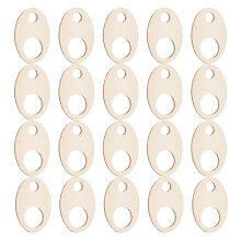 300Pièces Support Broderie Bois Beige Design Unique DIY