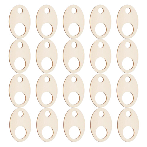 300Pièces Support Broderie Bois Beige Design Unique DIY