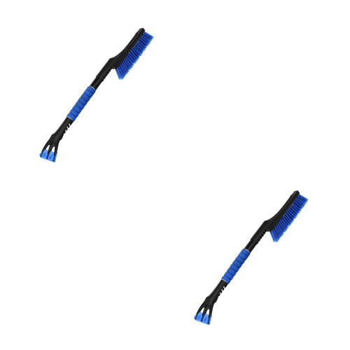 2Pièces Balai Neige ABS Multi-Fonction Facile À Tenir Bleu Auto 2