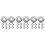 30Pièces Flasques Murales Sprinkler Inoxydable Argenté Durable 7