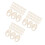 300Pièces Support Broderie Bois Beige Design Unique DIY 5