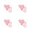 4Pièces Règle Rose Silicone Multifonction Mamelon 7
