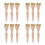 12Pièces Porte-Cercles Broderie Bois - Stand Table Réglable Beige 4
