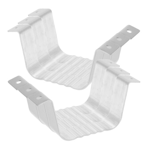 2Ensembles Accessoires Gouttière Blancs Avec Adaptateurs Supports 2