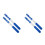 4Pièces Tige Extensible Aluminium Bleu Pour Nettoyage 8