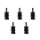 5Pcs Adjustable Fire Extinguisher Straps Black Vehicle Mount Brackets 6