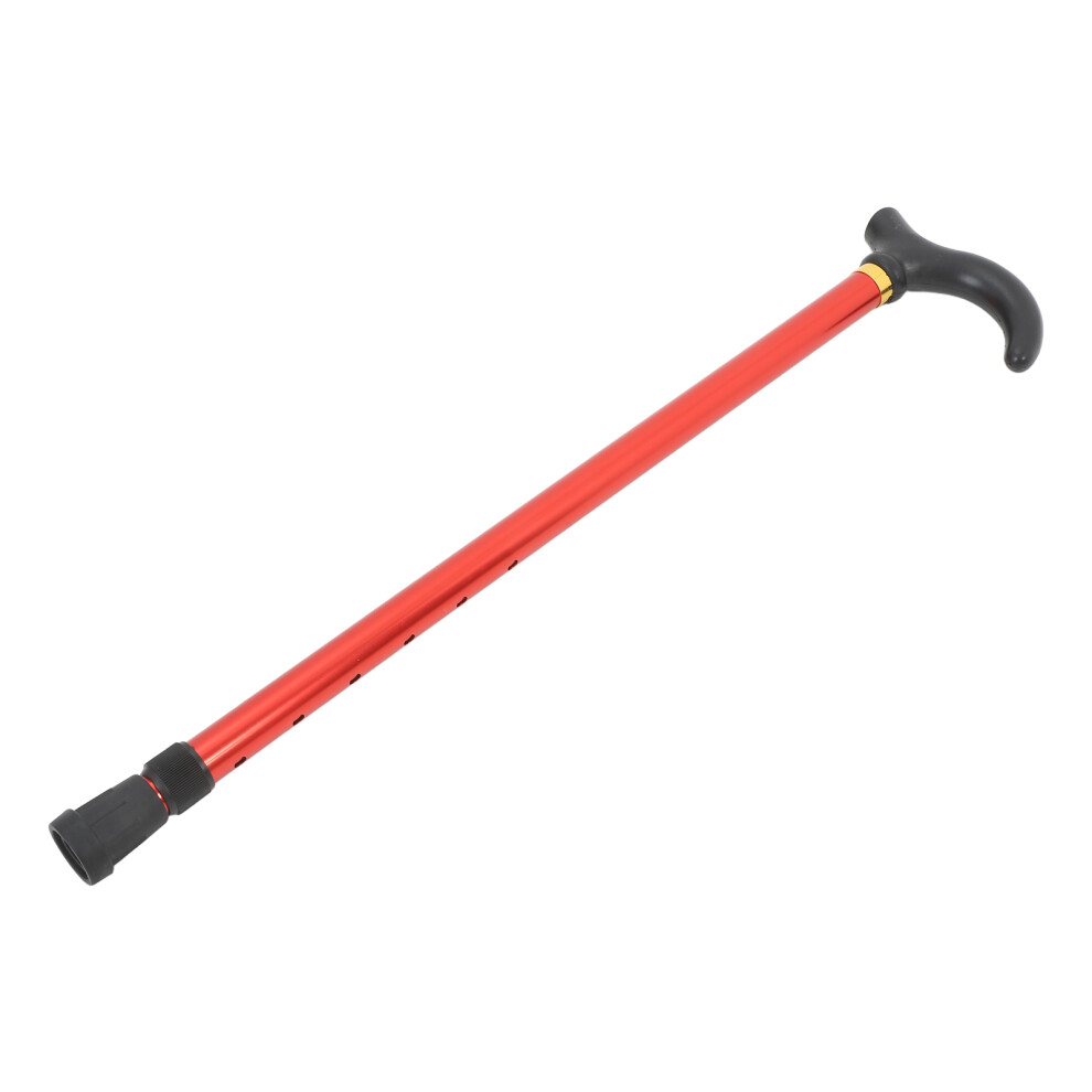 Totority Red 4Pcs Aluminum Alloy Walking Stick Adjustable Men's Walking Cane