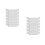 2Ensembles Accessoires Gouttière Blancs Avec Adaptateurs Supports 10