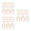 300Pièces Support Broderie Bois Beige Design Unique DIY 10