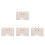 4Pcs Portable Beige Colored Lens Holder Case Plastic Storage Organizer 7