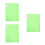 3Pièces Portfolio Plastique Vert Pour Présentation Stockage 7