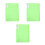 3Pièces Portfolio Plastique Vert Pour Présentation Stockage 9