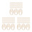300Pièces Support Broderie Bois Beige Design Unique DIY 9