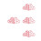 4Pièces Règle Rose Silicone Multifonction Mamelon 10