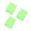 3Pièces Portfolio Plastique Vert Pour Présentation Stockage 5
