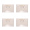 4Pcs Portable Beige Colored Lens Holder Case Plastic Storage Organizer 3