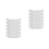 2Ensembles Accessoires Gouttière Blancs Avec Adaptateurs Supports 9