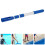 4Pièces Tige Extensible Aluminium Bleu Pour Nettoyage 11