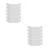 2Ensembles Accessoires Gouttière Blancs Avec Adaptateurs Supports 6