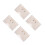 4Pcs Portable Beige Colored Lens Holder Case Plastic Storage Organizer 5