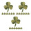 30Pcs St. Patrick's Day Shamrock Patch Green Leaf Iron on Embroidery 9