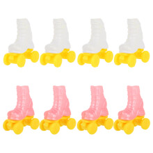 8Paare Mini Rollschuhe Kunststoff Puppenschuhe Für Puppen