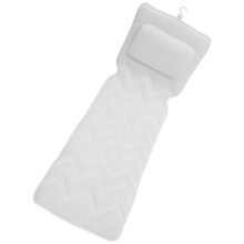 2Stk Weißes Badkissen Polyester Kopfstütze Spa Komfort Badewanne