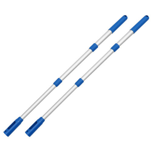 4Pièces Tige Extensible Aluminium Bleu Pour Nettoyage 2