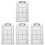 4Pièces PVC Effaçable Pour Coaching Tennis Hockey 4