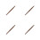 4Pcs Small Wooden Rolling Pins Durable Chicken Wing Wood Dough Rollers 6