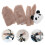 8Pcs Soft Plush Handlebar Hand Grip Covers Cute Design for Motorcycles 8
