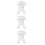 3Sets Durable White Karate Costume Kids Martial Arts Training Apparel 3