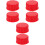 6Pcs Red Can Replacement Caps Coarse Thread PP Rubber Material 4