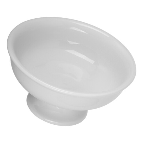 4Pcs White Ceramic Elevated Fruit Bowls Footed Dessert and Snack Bowls 2