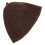5Pcs Soft Comfortable Felt Sauna Hats Light Brown Sauna Supplies Cap 3
