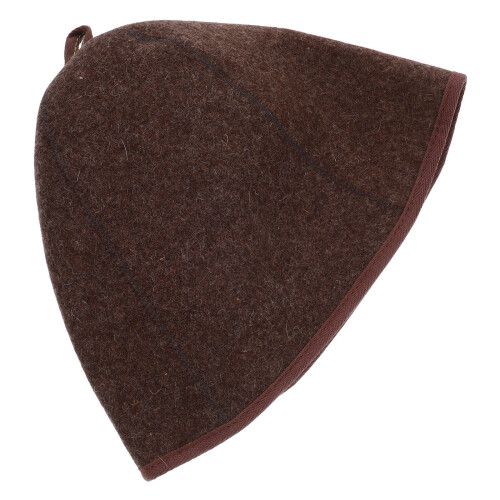 5Pcs Soft Comfortable Felt Sauna Hats Light Brown Sauna Supplies Cap 2