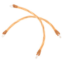 4Pcs Woven Basket Handle Replacement Beige Ergonomic Grip for Outdoor