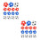 30Pièces Replacement Baby-Foot Multicolores Pour Jeux De Table 5