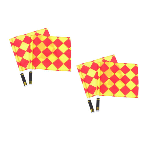 4Pièces Drapeaux De Signaux Arbitre Polyvalents Avec En Éponge 2