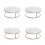 4Pcs White Marble Dessert Holders Stable Cake Rack Display Stand 5