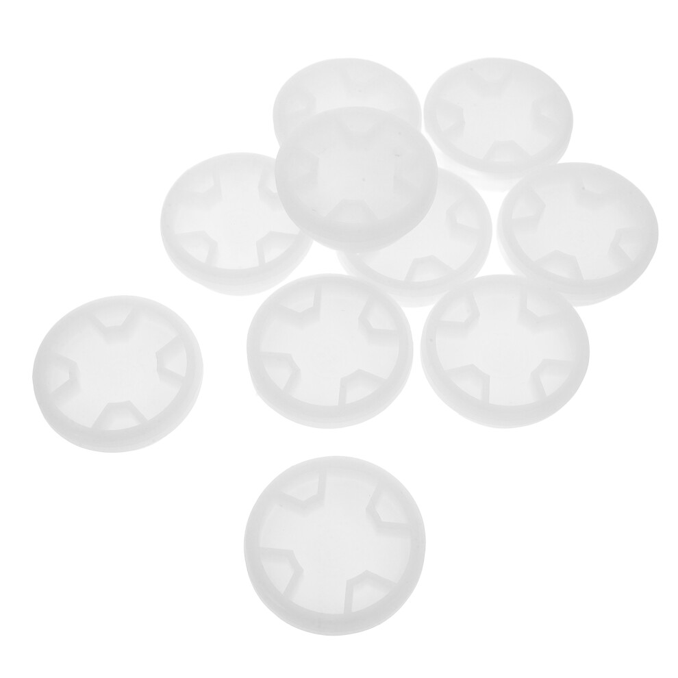 30Pcs White Plastic Bucket Seal Lids Tight Fit Drum Caps For Home Use 3591302838479