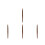 4Pcs Small Wooden Rolling Pins Durable Chicken Wing Wood Dough Rollers 10