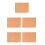 5Pcs Orange A4 Doublesided Cutting Mat for Precise Crafting and Sewing 4