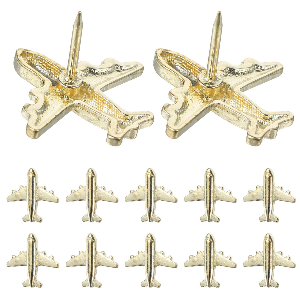 60Pcs Metal Pushpins Gold Thumbtacks For Home Office Cork Boards 3591302823093