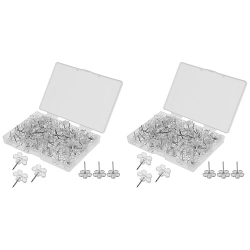 200Pièces Punaise Transparente, Accessoire Pratique Pour Tableau 2