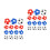 30Pièces Replacement Baby-Foot Multicolores Pour Jeux De Table 8