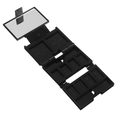 2Pcs Portable Black Makeup Organizer ABS Foldable Palette with Mirror 1