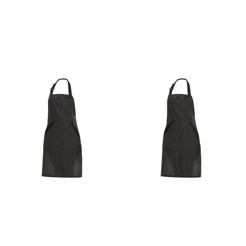 2Pcs Black Sleeveless Apron for Salon, Kitchen and Workshop Protection 2
